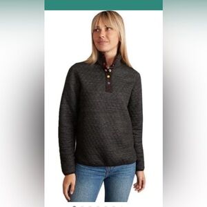 Marine Layer- Corbet Quilted Gray Sweater